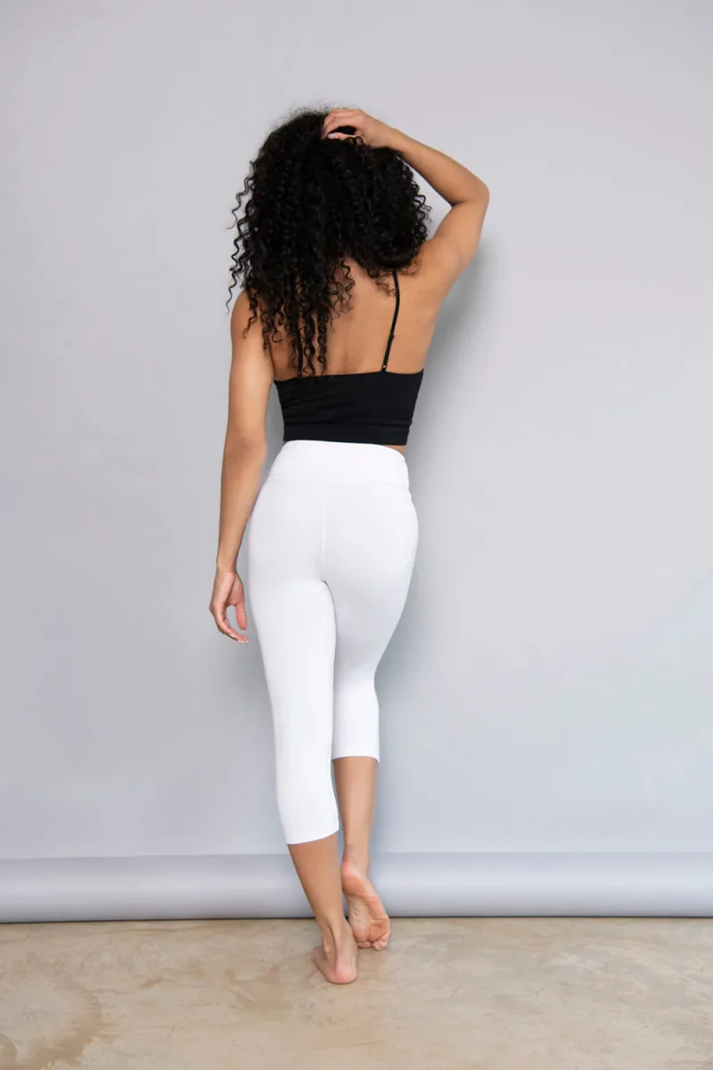 Legging léger court - Blanc – Image 7