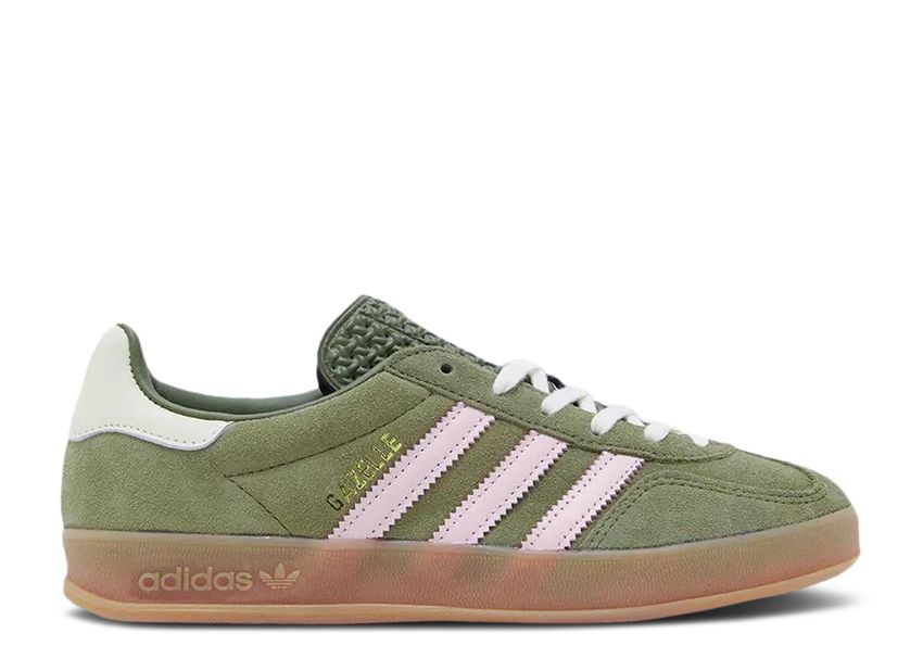 Adidas Gazelle Indoor Focus Olive Clear Pink