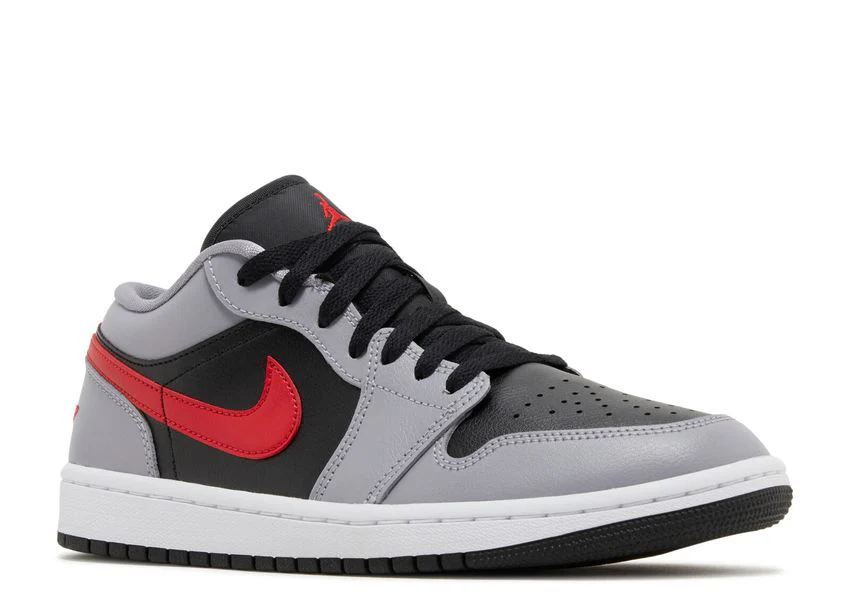 Air Jordan 1 Low Cement Grey Fire Red – Image 3