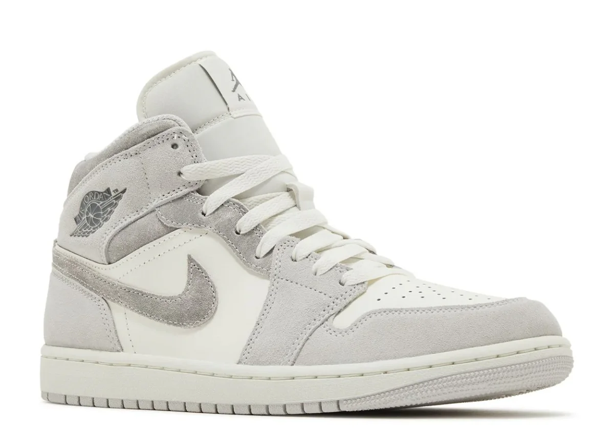 Air Jordan 1 Mid SE Neutral Grey Sail – Image 3