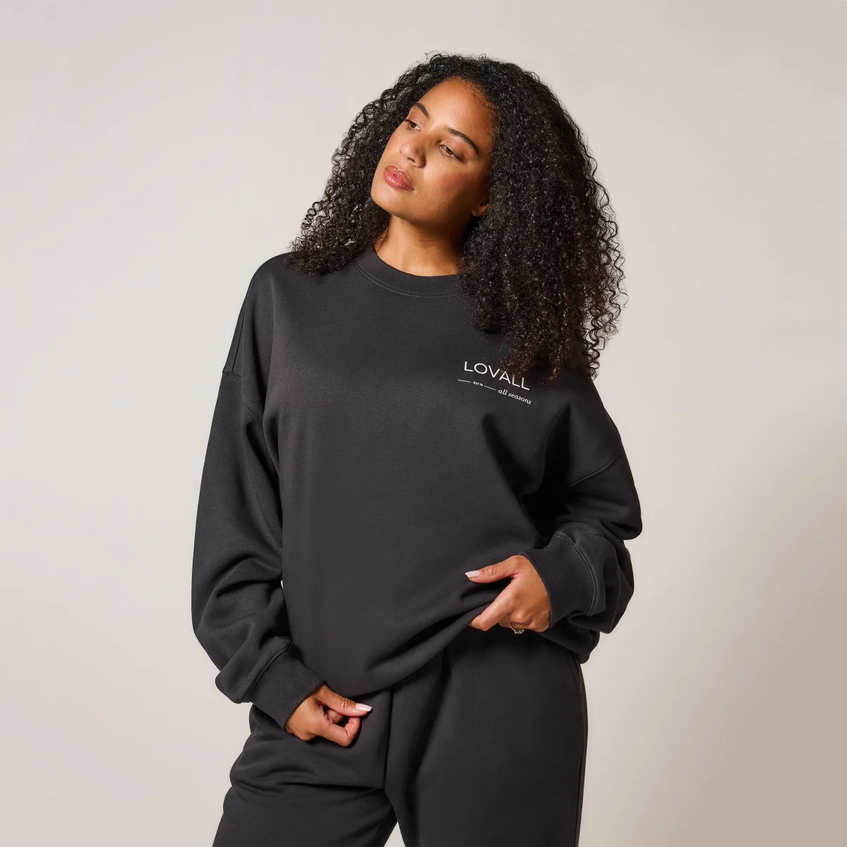 ALL SZN organique Sweat à Capuche Oversize Style 3 - Shadow – Image 2