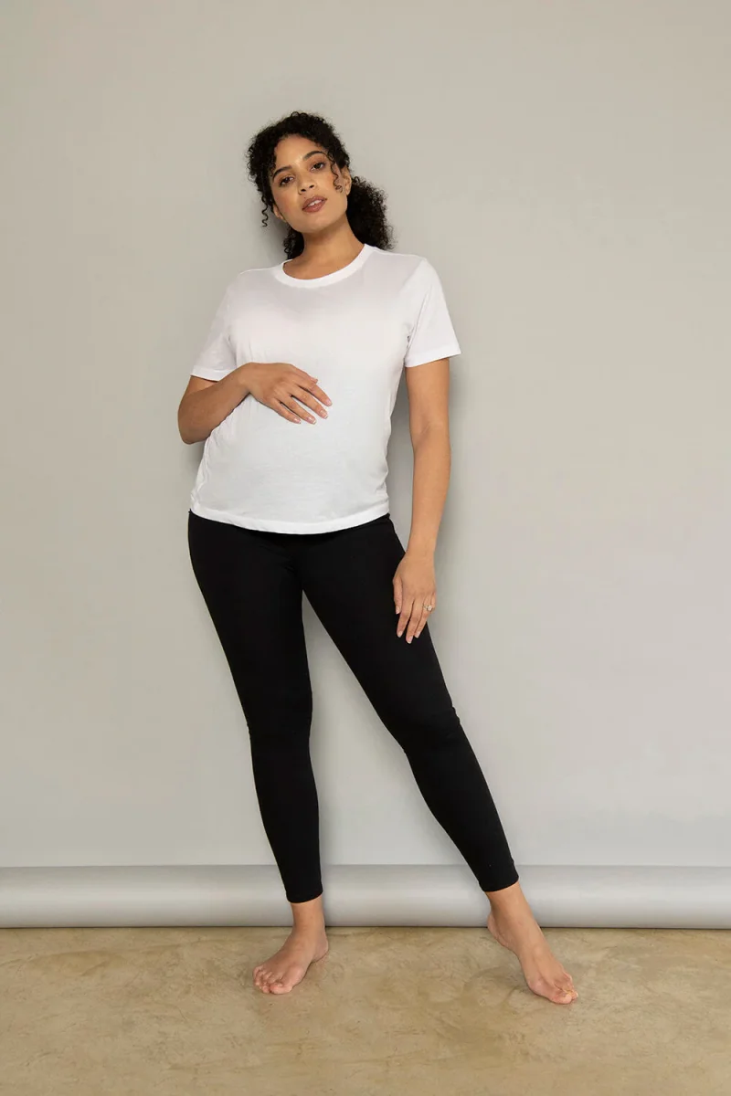 Jegging de grossesse 7/8e - Noir – Image 2