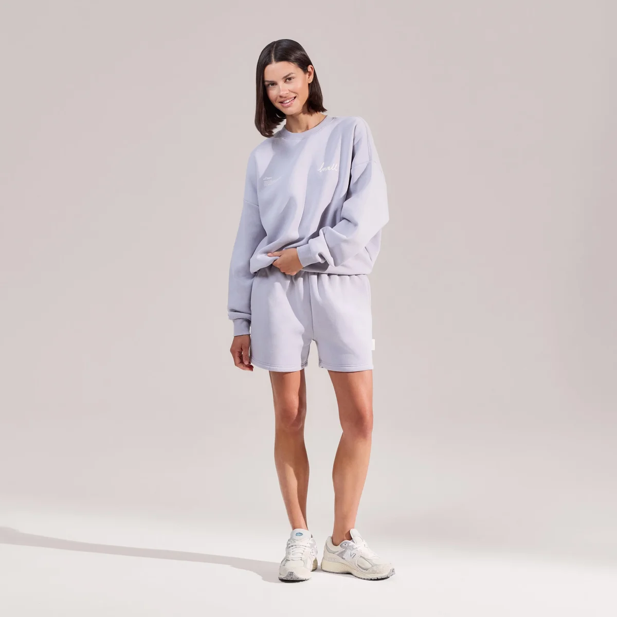 ALL SZN Organic Sweat Shorts - Lilac Mist – Image 3