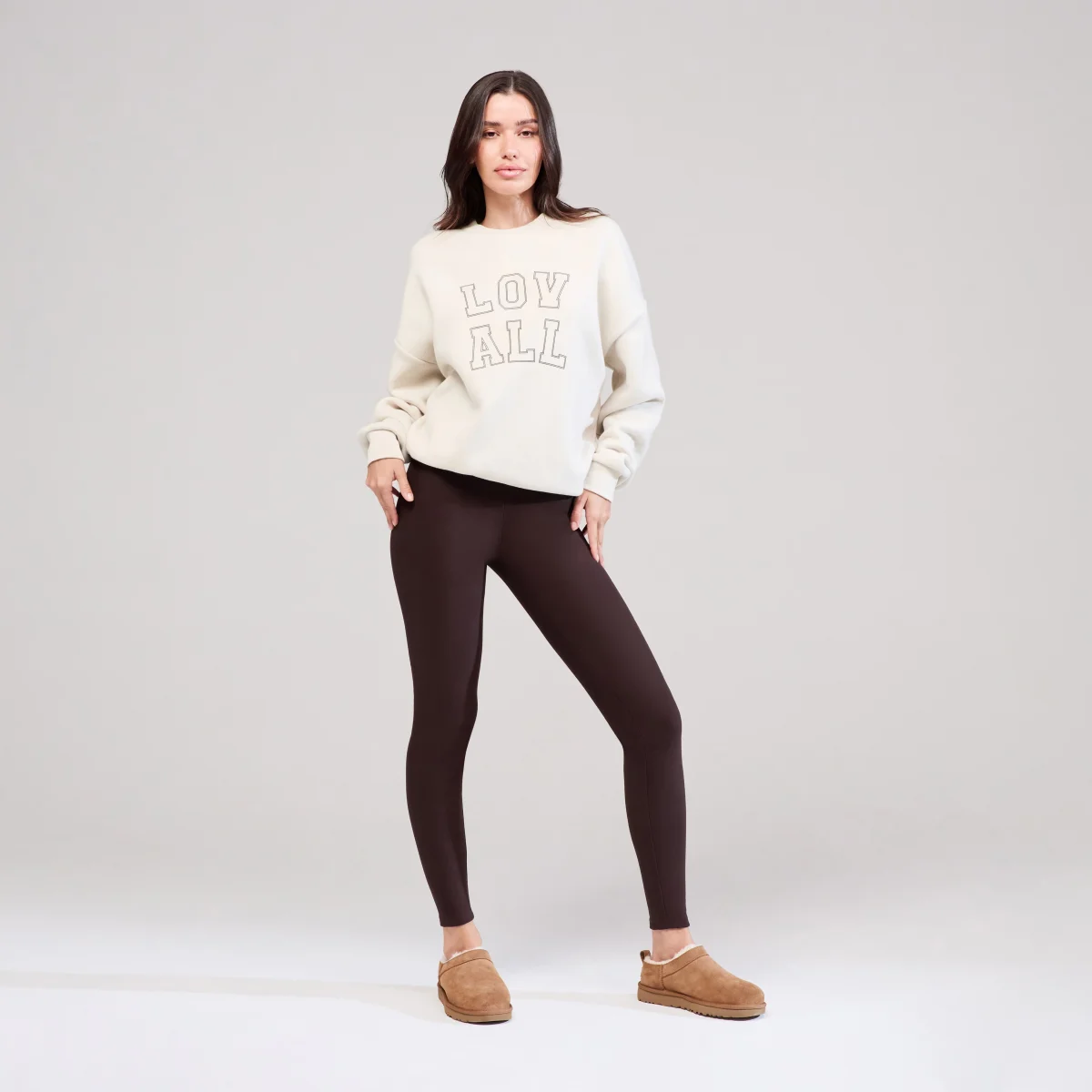 Heavyweight Oversized Sweatshirt Varsity - Ecru – Image 5