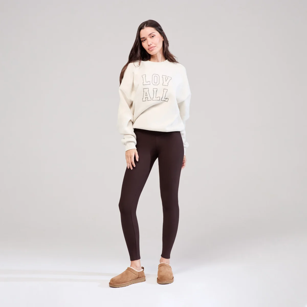 Heavyweight Oversized Sweatshirt Varsity - Ecru – Image 6