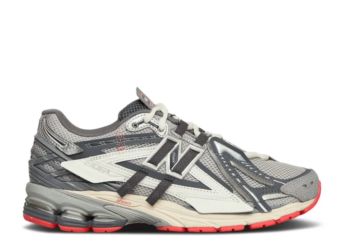 New Balance 1906A Slate Grey Drift Red – Image 2