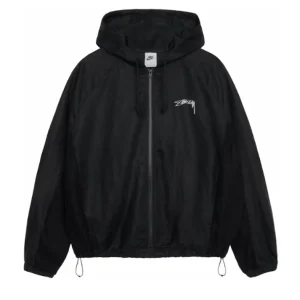 Stussy x Nike Linen Shell Jacket Black