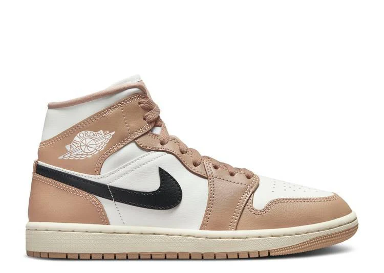 Air Jordan 1 Mid Tan Black