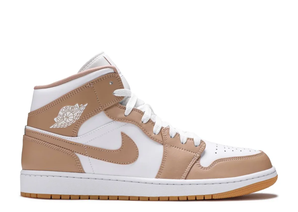 Air Jordan 1 Mid Tan Gum – Image 2