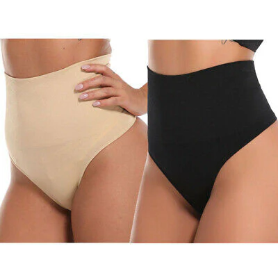 SLIM PANTIES CONTROL NUDE + BLACK – Image 3